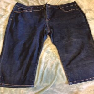 St. John’s Bay size 26 capris. Medium wash and Dark wash